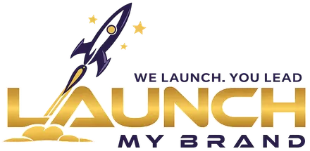 Launch My Brand logo — We Launch, You Lead