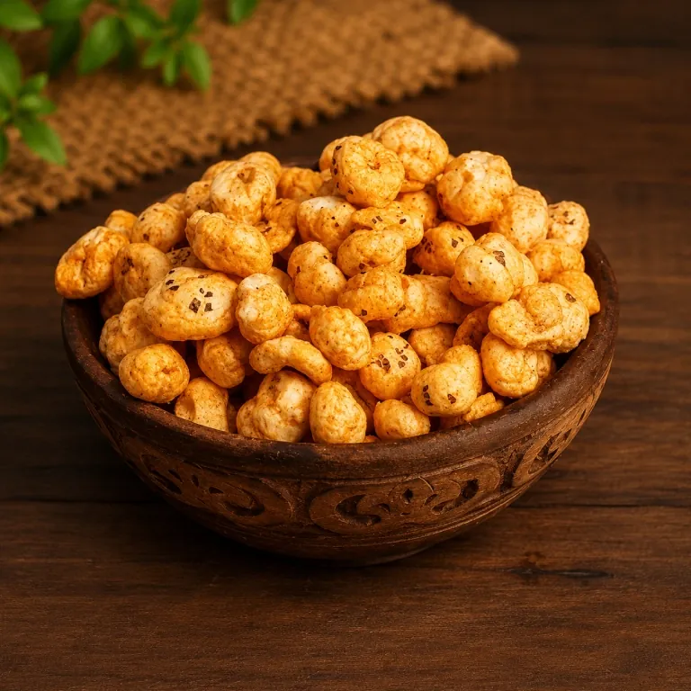 Roasted makhana from a third-party snack manufacturer in India